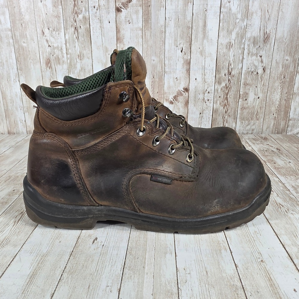 Red Wing Waterproof Work Boots Steel Toe EH‎ Safety Brown Leather 11.5